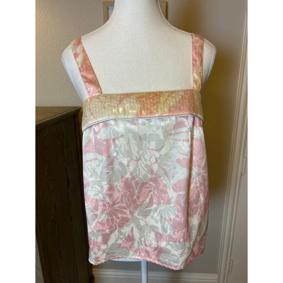 Lillie Rubin | Vintage Yellow/Pink Sequins Blazer & Cami (2 pcs) | 12 - Picture 16 of 17